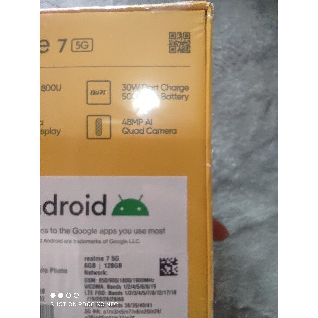 新品未開封 Realme 7 5G 6GB/128GB ブルー