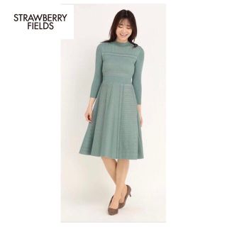 ストロベリーフィールズ(STRAWBERRY-FIELDS)のストロベリーフィールズ シルキーコットン ワンピース(ひざ丈ワンピース)