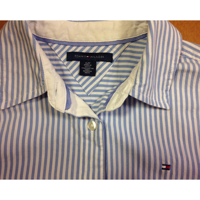 TOMMY HILFIGER(トミーヒルフィガー)のTOMMY HILFIGER♡半袖シャツ レディースのトップス(シャツ/ブラウス(長袖/七分))の商品写真