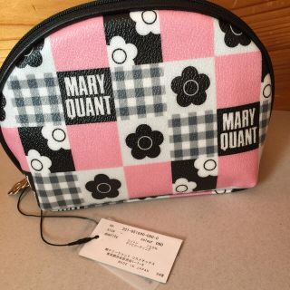 マリークワント(MARY QUANT)の《みかリン様専用》マリークワント  ギンガムチェック ラウンドポーチ(ポーチ)