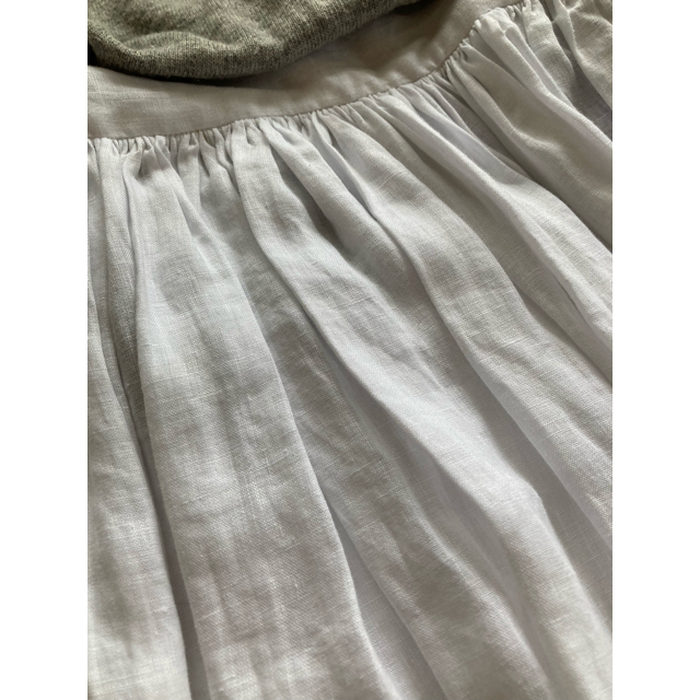 春🌷🌸🌼ギャザーたっぷり　リネン巻きスカート レディースのスカート(ロングスカート)の商品写真