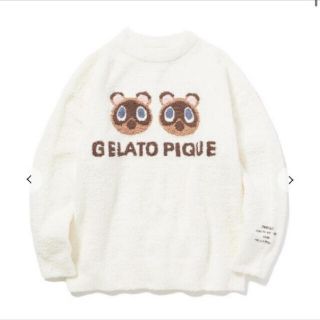 ジェラートピケ(gelato pique)のあつ森 ジェラピケ つぶまめジャガードプルオーバー フリーサイズ(ルームウェア)