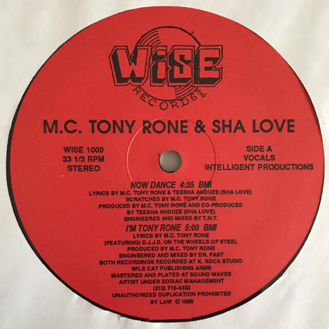 M.C. Tony Rone & Sha Love - Now Dance