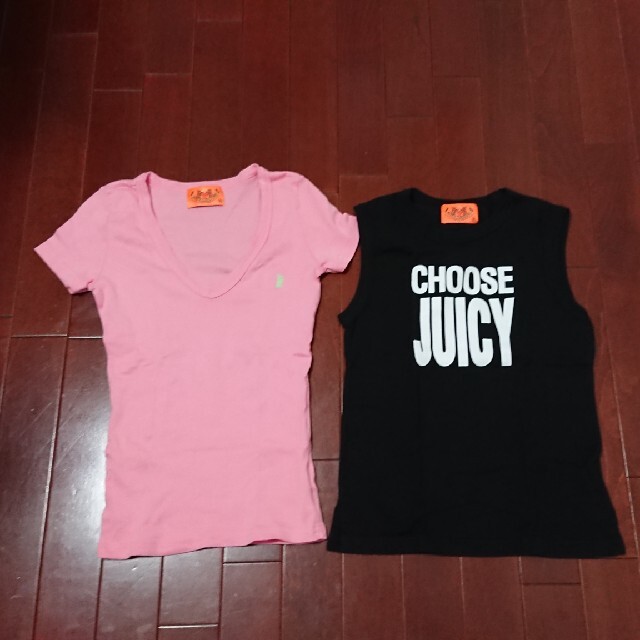 Juicy Couture(ジューシークチュール)の再値下げ☆ジューシークチュールのトップス２点セット レディースのトップス(Tシャツ(半袖/袖なし))の商品写真