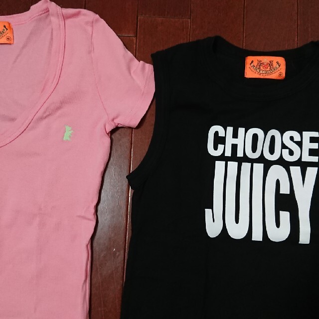 Juicy Couture(ジューシークチュール)の再値下げ☆ジューシークチュールのトップス２点セット レディースのトップス(Tシャツ(半袖/袖なし))の商品写真