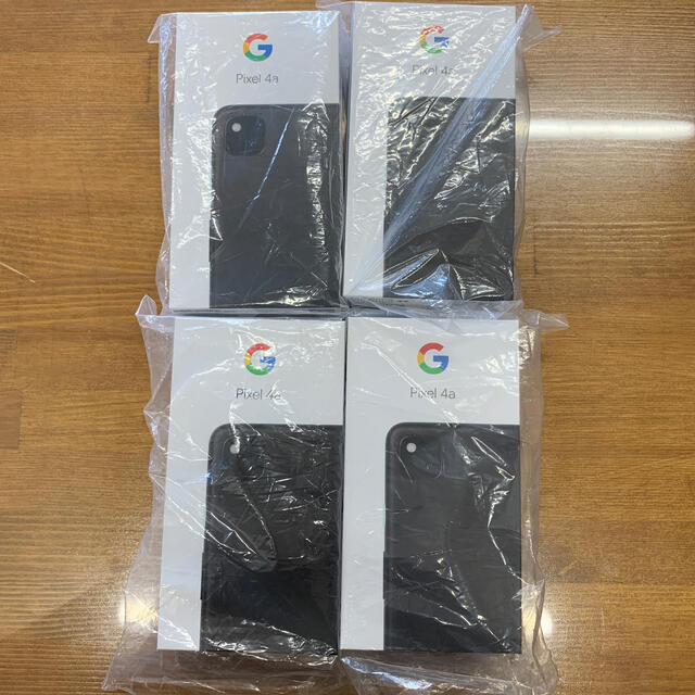 Google Pixel(グーグルピクセル)の新品未使用 Google Pixel 4a SIMフリー 4台 スマホ/家電/カメラのスマートフォン/携帯電話(スマートフォン本体)の商品写真
