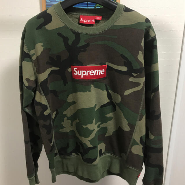 7％値下げ　supreme camo box logo