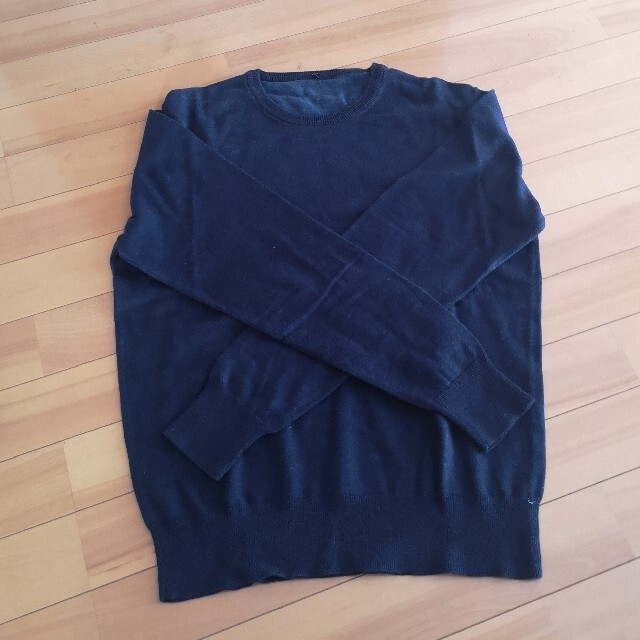 MUJI (無印良品)(ムジルシリョウヒン)の無印良品シンプル丸襟セーター メンズのトップス(ニット/セーター)の商品写真