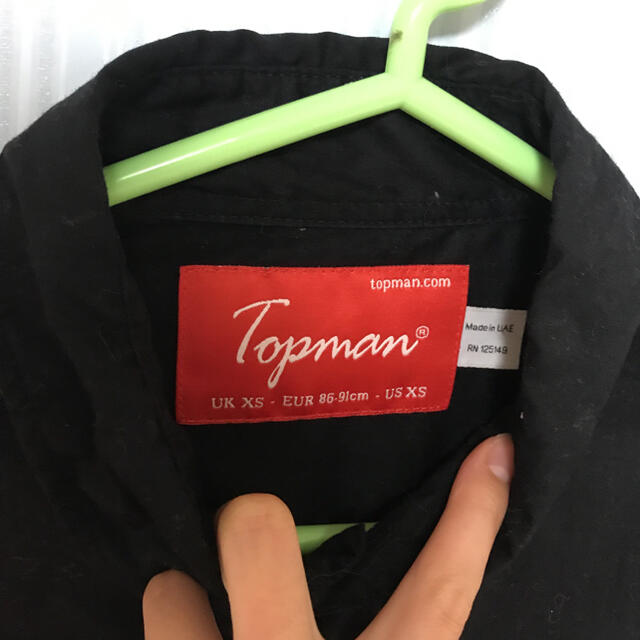 TOPMAN(トップマン)のASHU様用  メンズ黒シャツ メンズのトップス(シャツ)の商品写真