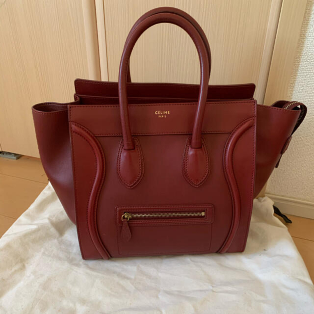 celine ラゲージ　マイクロショッパー　ボルドー♡