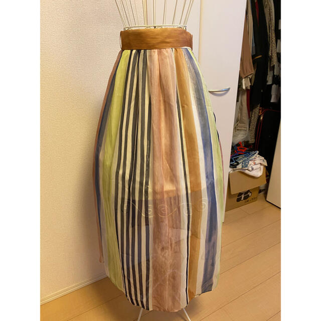 MERCURYDUO(マーキュリーデュオ)のストライプ スカート レディースのスカート(ロングスカート)の商品写真
