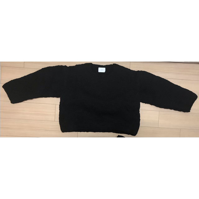 stein Interwoven Hand Knit LS Black メンズのトップス(ニット/セーター)の商品写真