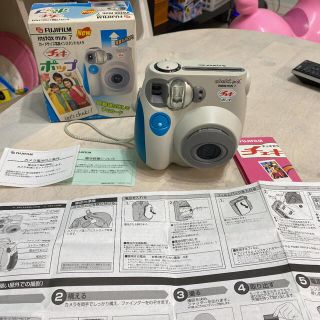 フジフイルム(富士フイルム)のチェキ　ポップ　FUJI FILM INSTAX MINI7 ブルー(フィルムカメラ)