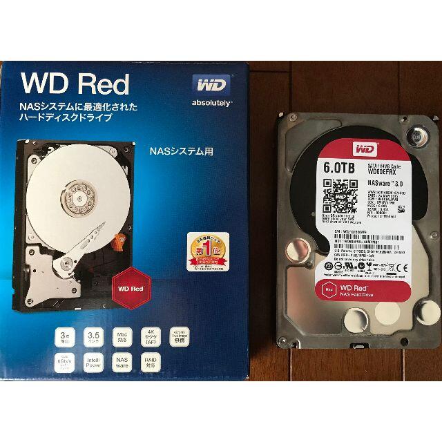 Western Digital HDD WD Red 6.0TBスマホ/家電/カメラ