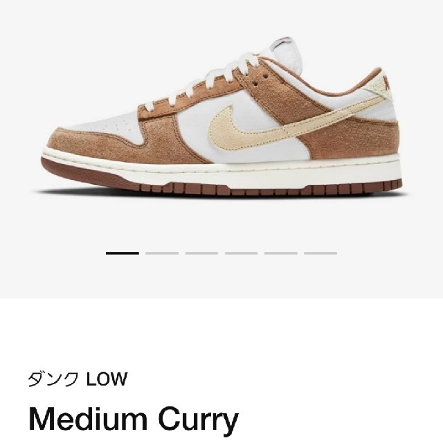 NIKE(ナイキ)のNIKE DUNK MEDIUM CURRY メンズの靴/シューズ(スニーカー)の商品写真