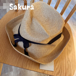 mature ha. 新品タグ付き BOXED HAT (11cm brim)(麦わら帽子/ストローハット)