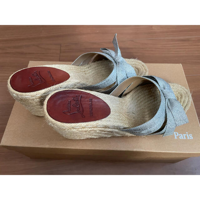 Christian Louboutin(クリスチャンルブタン)のクリスチャンルブタン　ウエッジソールサンダル　サイズ35 22.5cm レディースの靴/シューズ(サンダル)の商品写真