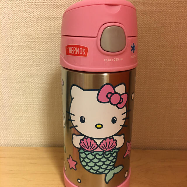 THERMOS(サーモス)の廃番柄、未使用新品❤️サーモス ストローボトル ストローマグ  ハローキティ キッズ/ベビー/マタニティの授乳/お食事用品(水筒)の商品写真