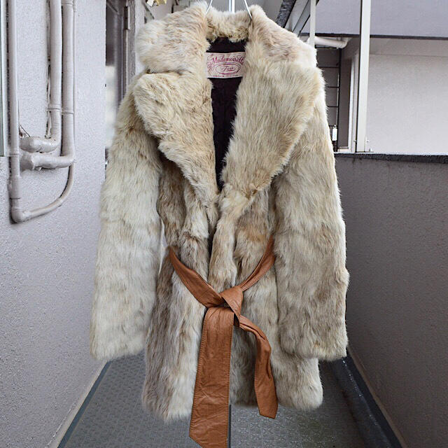本物 No.2120 “vintage” design fur coat 毛皮+ファーコート