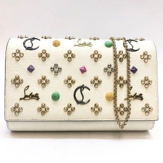 クリスチャンルブタン(Christian Louboutin)の クリスチャンルブタン 1185172 パロマ チェーン ウォレット ホワイト(財布)