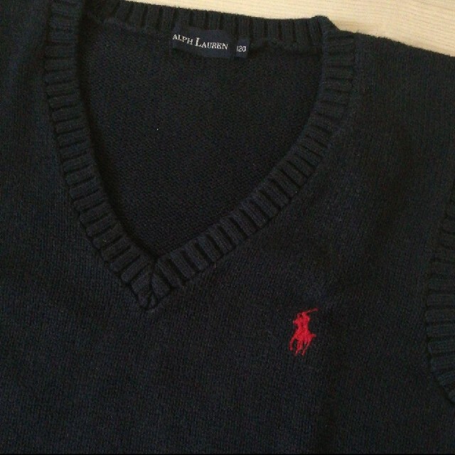 Ralph Lauren(ラルフローレン)の◼️専用です◼️RALPH LAUREN◼️ラルフローレン紺のベスト/120◼️ キッズ/ベビー/マタニティのキッズ服女の子用(90cm~)(ニット)の商品写真