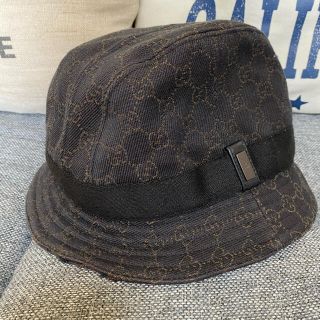 グッチ(Gucci)の【美品】GUCCI パデットハット GG柄(ハット)