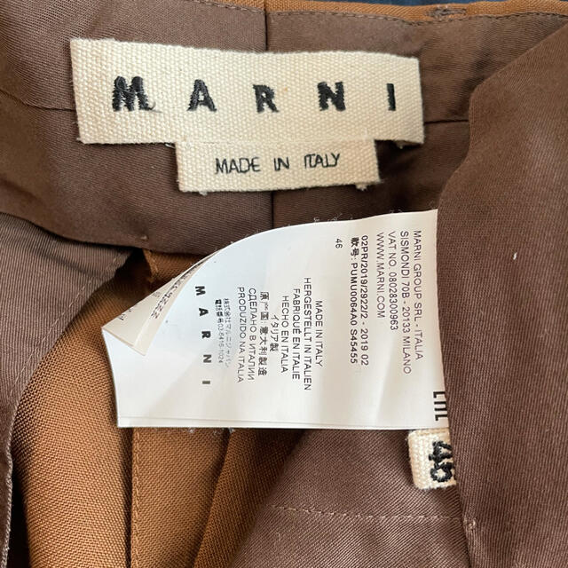 Marni(マルニ)のMARNI トロピカルウール メンズ パンツ 46 ブラウン 2019aw メンズのパンツ(スラックス)の商品写真