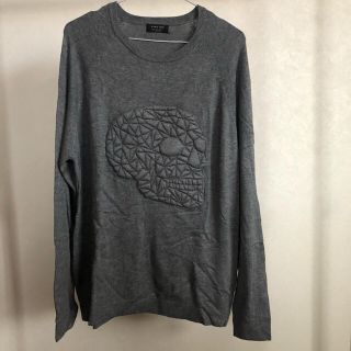 ザラ(ZARA)の古着　ザラ　スカルのエンボス加工がカッコいいロンT◇ZARA◇M-0031(Tシャツ/カットソー(七分/長袖))