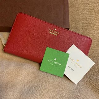 ケイトスペードニューヨーク(kate spade new york)のkate spade 長財布 レッド(財布)