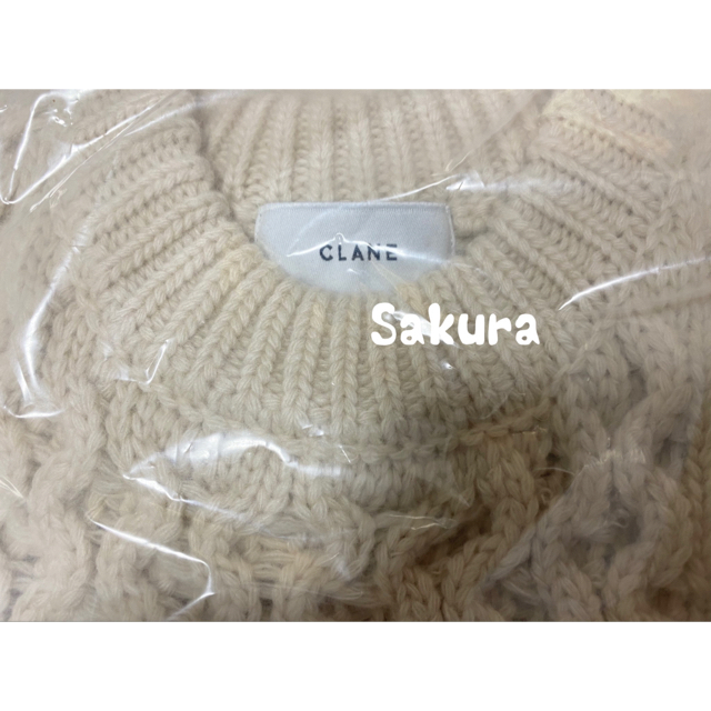 CLANE 新品 3D CABLE WIDE KNIT TOPS 2