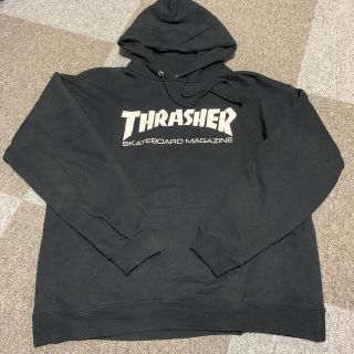 スラッシャー(THRASHER)のTHRASHER スウェットパーカー ブラック M used(パーカー)