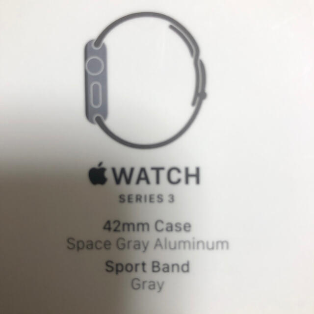 Apple Watch(アップルウォッチ)のapple watch 3 42mm スペースグレイ メンズの時計(腕時計(デジタル))の商品写真