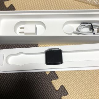 アップルウォッチ(Apple Watch)のapple watch 3 42mm スペースグレイ(腕時計(デジタル))