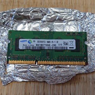 サムスン(SAMSUNG)のノートPC用メモリ 2GB 1枚 Samsung DDR3 PC3-10600S(ノートPC)