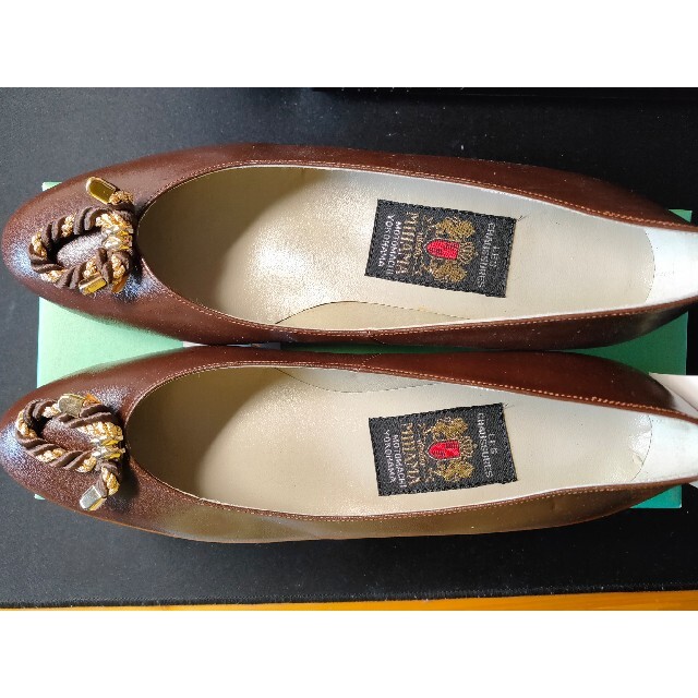 【お値下げ！】ミハマ レディースパンプス（ブラウン） レディースの靴/シューズ(ハイヒール/パンプス)の商品写真