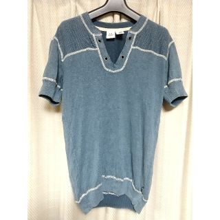 アルマーニエクスチェンジ(ARMANI EXCHANGE)のAIX ARMANI EXCHANGE 薄手 半袖ニット Ｓサイズ アルマーニ(Tシャツ/カットソー(半袖/袖なし))