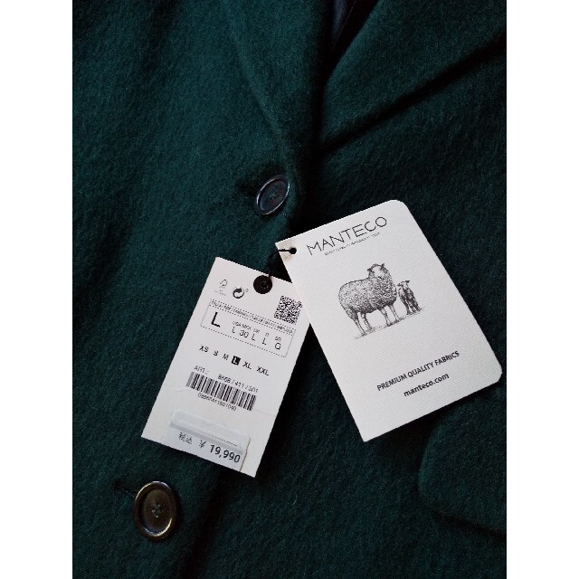 ZARA(ザラ)のザラロングコートLサイズ完売品いー様 レディースのジャケット/アウター(ロングコート)の商品写真