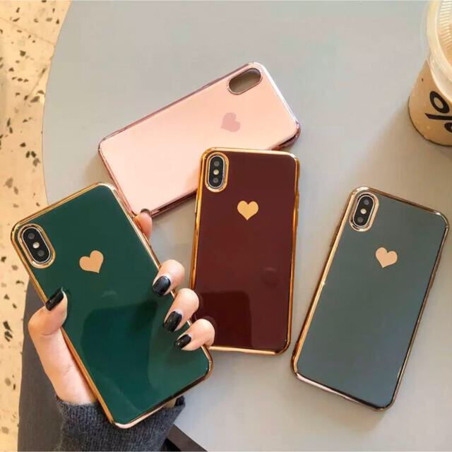 グリーン　iPhone xs MAX スマホ/家電/カメラのスマホアクセサリー(iPhoneケース)の商品写真