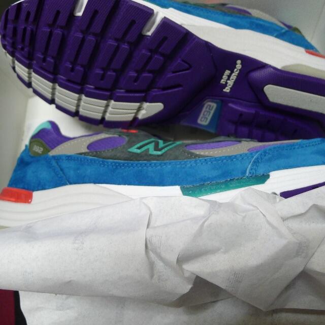 New Balance(ニューバランス)のNew Balance M992TC GREEN/PURPLE メンズの靴/シューズ(スニーカー)の商品写真