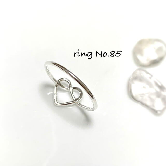 新品シルバー925☆ハートの結びリング☆ レディースのアクセサリー(リング(指輪))の商品写真