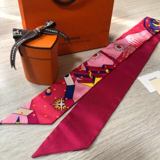 エルメス(Hermes)のレア★HERMES エルメス ツイリー プリュムティ 新品 (バンダナ/スカーフ)