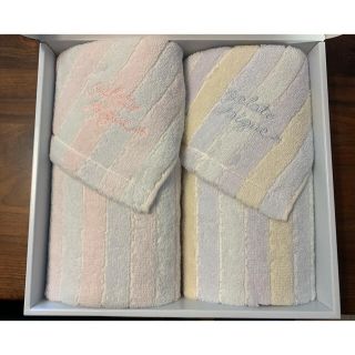 ジェラートピケ(gelato pique)のゆきちゃん様専用ジェラートピケ　フェイスタオル2枚セット　未使用品(タオル/バス用品)