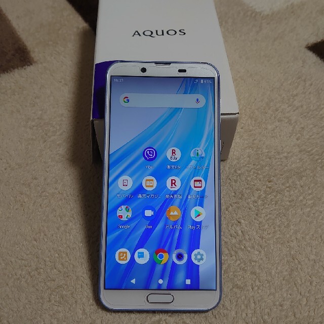 SHARP AQUOS sense2 SH-M08 ブルー simフリー