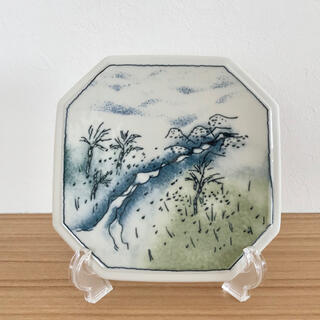 アラビア(ARABIA)の【別注品】ARABIA×FINNAIR ヘルヤ "SPRING" 陶板画(置物)