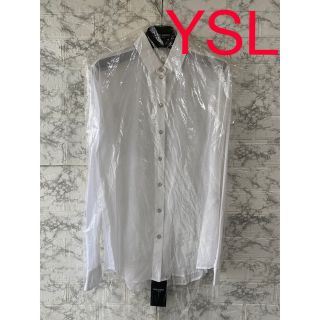 サンローラン(Saint Laurent)のサンローラン タグ付新品 白シャツ ホワイト シャツ エディ YSL(シャツ/ブラウス(長袖/七分))