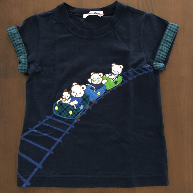 familiar ファミちゃんジェットコースターTシャツ100cm Tシャツ/カットソー