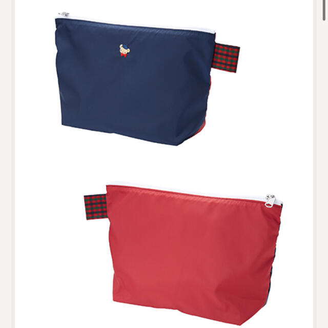 familiar おでかけポーチ 赤 新品 タグ付き