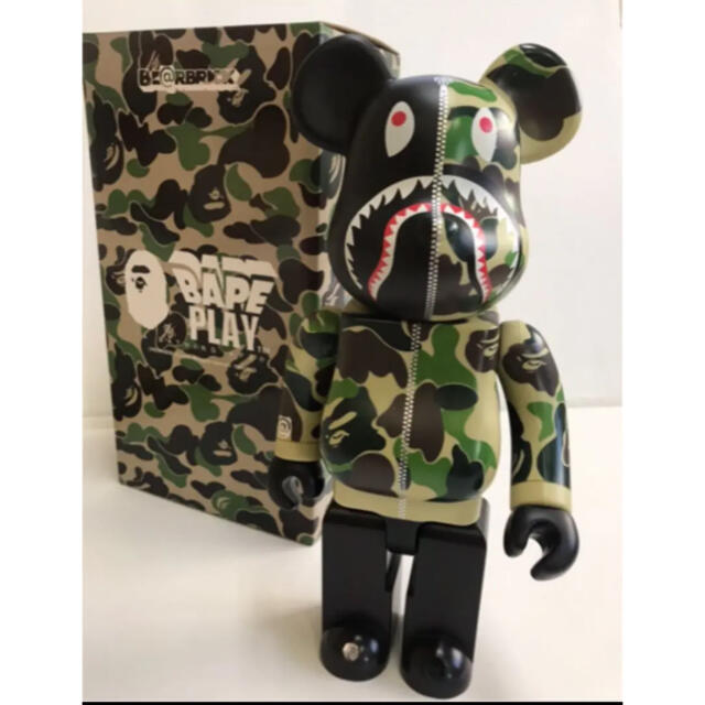 A BATHING APE - BE@RBRICK BAPE CAMO SHARK 400％ ベアブリックの通販 ...