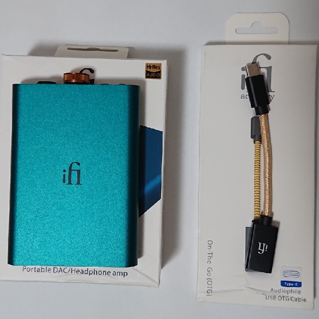 iFi Audio hip-dac + OTG Type-C スマホ/家電/カメラのオーディオ機器(アンプ)の商品写真