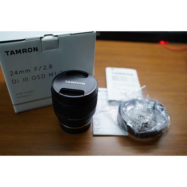 TAMRON(タムロン)の【美品】TAMRON 24mm F2.8 OSD Macro  スマホ/家電/カメラのカメラ(レンズ(単焦点))の商品写真